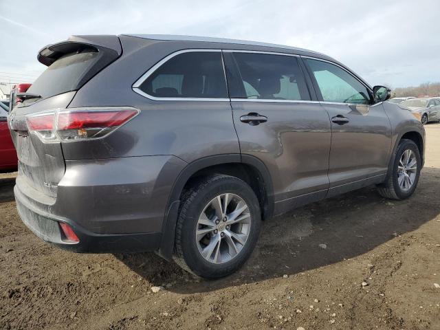 5TDJKRFH1ES057179 - 2014 TOYOTA HIGHLANDER XLE 灰色 照片 3