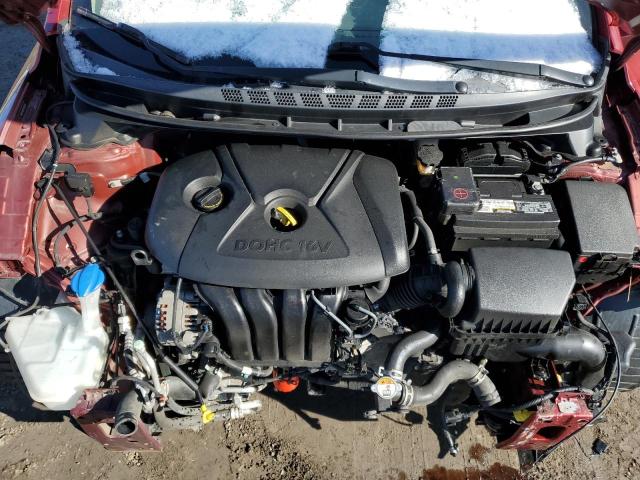 5NPDH4AEXGH785636 - 2016 HYUNDAI ELANTRA SE RED photo 11