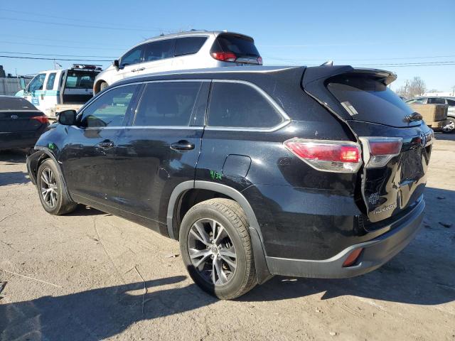 5TDJKRFH1GS296492 - 2016 TOYOTA HIGHLANDER XLE 黑色 照片 2