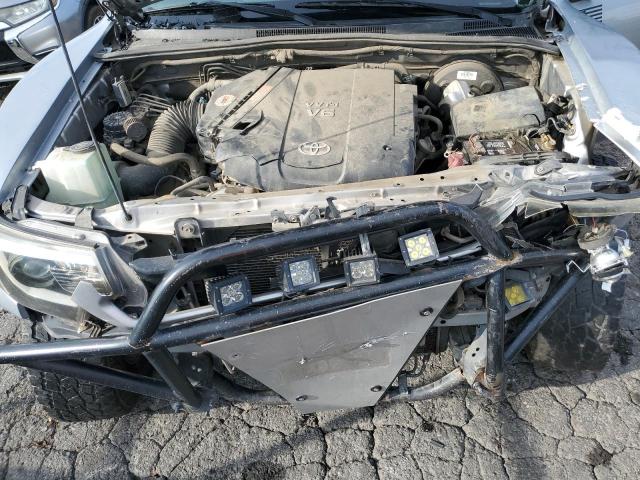 5TFJU4GN5FX066156 - 2015 TOYOTA TACOMA DOUBLE CAB PRERUNNER SILVER photo 11