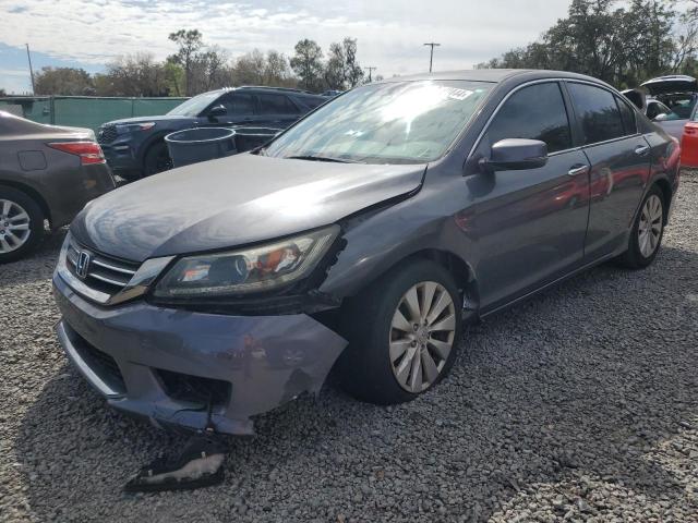 1HGCR2F8XDA070831 - 2013 HONDA ACCORD EXL GRAY photo 1