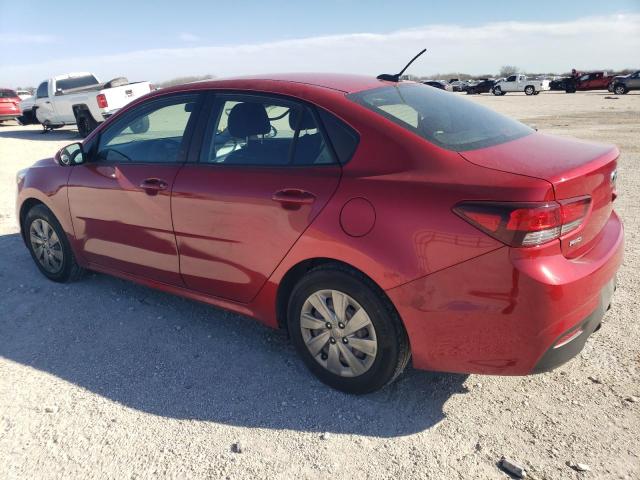 3KPA24AD0LE329025 - 2020 KIA RIO LX RED photo 2