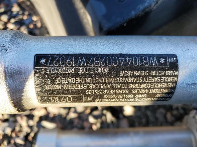 WB1044002BZW19027 - 2011 BMW R1200 RT BLACK photo 10