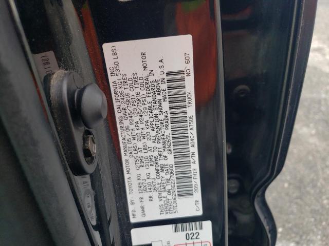 5TEJU62N56Z270600 - 2006 TOYOTA TACOMA DOUBLE CAB PRERUNNER BLACK photo 12