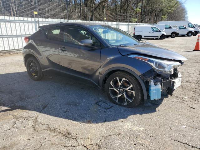 JTNKHMBX1K1036193 - 2019 TOYOTA C-HR XLE GRAY photo 4