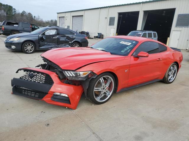 1FA6P8AMXF5402406 - 2015 FORD MUSTANG RED photo 1