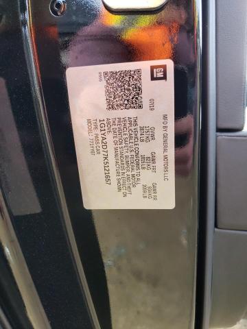 1G1YA2D77K5121657 - 2019 CHEVROLET CORVETTE STINGRAY 1LT BLACK photo 12