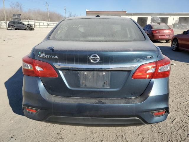 3N1AB7AP4HY362601 - 2017 NISSAN SENTRA S BLUE photo 6