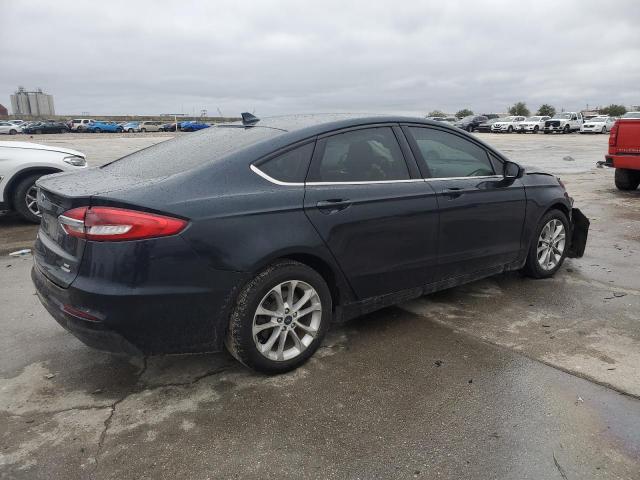 3FA6P0LU0LR265631 - 2020 FORD FUSION SE BLUE photo 3