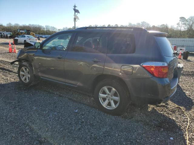 5TDZK3EH1AS002226 - 2010 TOYOTA HIGHLANDER GRAY photo 2