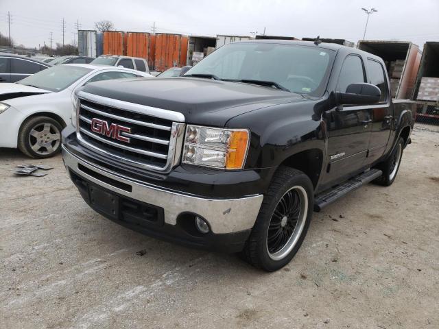 3GTP2WE75CG227685 - 2012 GMC SIERRA K1500 SLT BLACK photo 1