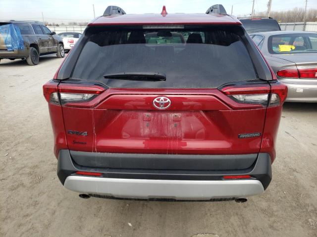 2T3J1RFV2KW005689 - 2019 TOYOTA RAV4 ADVENTURE RED photo 6