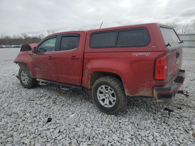 1GCGTCE30G1389236 - 2016 CHEVROLET COLORADO LT RED photo 2