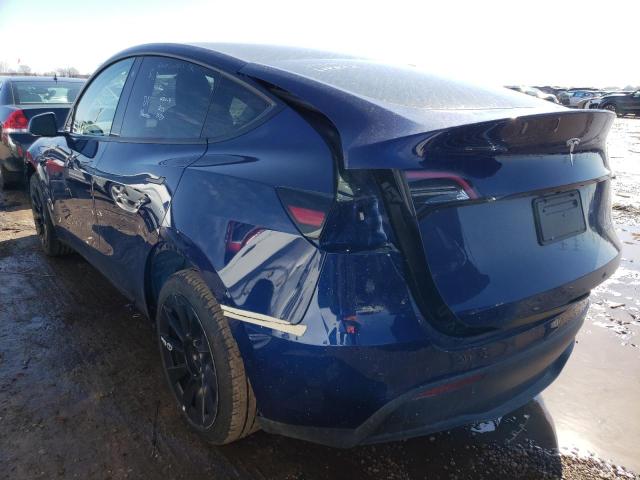 7SAYGDEE5NF386016 - 2022 TESLA MODEL Y أزرق صورة 2