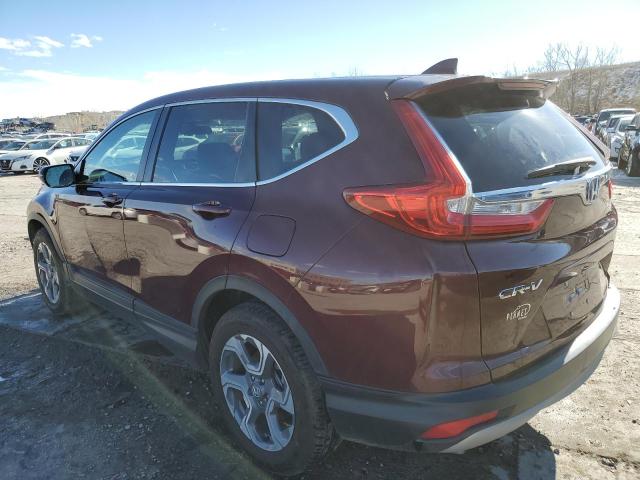 7FARW2H53JE080502 - 2018 HONDA CR-V EX MAROON photo 2