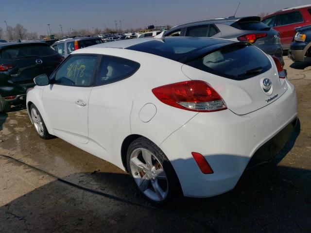 KMHTC6AD1CU037074 - 2012 HYUNDAI VELOSTER WHITE photo 2