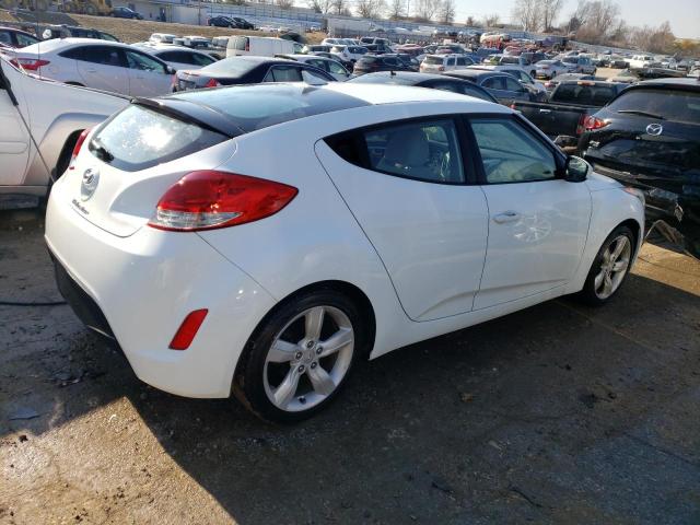 KMHTC6AD1CU037074 - 2012 HYUNDAI VELOSTER WHITE photo 3