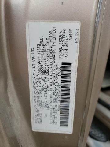 5TBRT34193S341927 - 2003 TOYOTA TUNDRA ACCESS CAB SR5 TAN photo 12