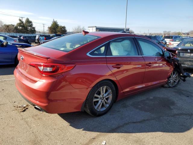 5NPE24AF6HH483275 - 2017 HYUNDAI SONATA SE RED photo 3