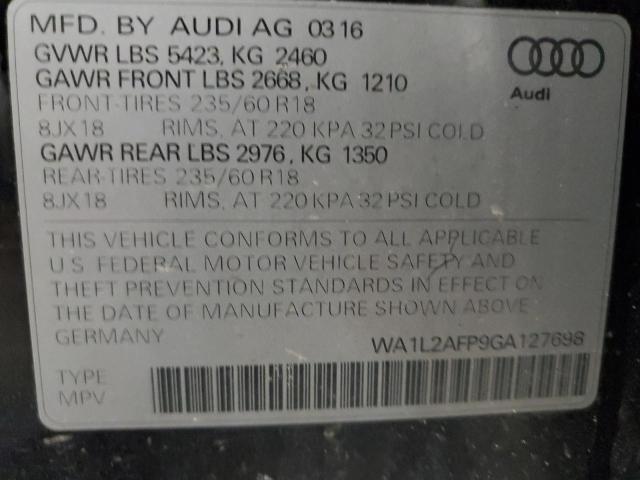 WA1L2AFP9GA127698 - 2016 AUDI Q5 PREMIUM PLUS Mavi foto 13