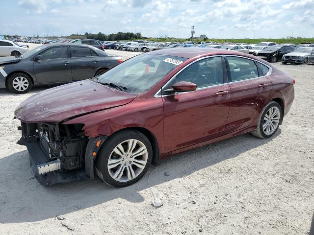 1C3CCCAB0FN755428 - 2015 CHRYSLER 200 LIMITED BURGUNDY photo 1