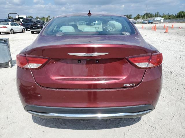 1C3CCCAB0FN755428 - 2015 CHRYSLER 200 LIMITED BURGUNDY photo 6