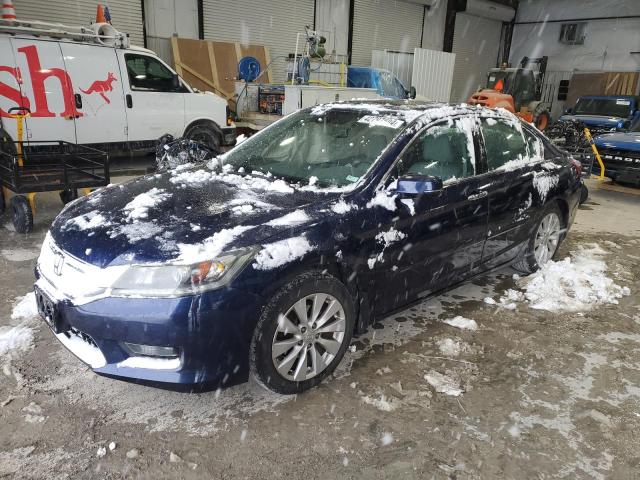 1HGCR3F86EA031368 - 2014 HONDA ACCORD EXL BLUE photo 1