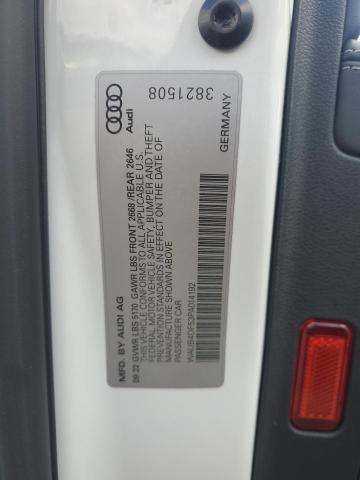 WAUB4DF53PA014192 - 2023 AUDI S5 PRESTIGE 白色 照片 12