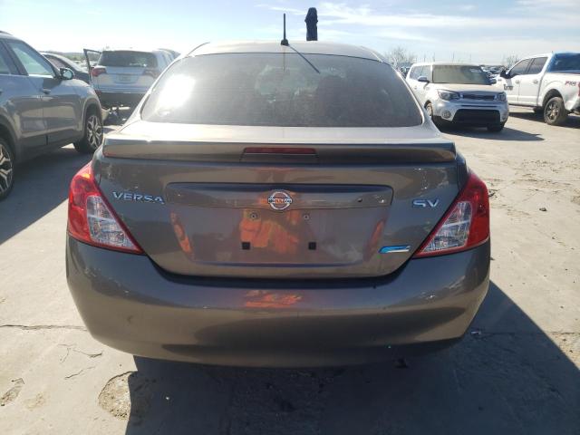 3N1CN7AP5EL806223 - 2014 NISSAN VERSA S GRAY photo 6