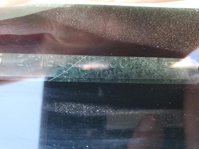 2T1BU4EE4CC797890 - 2012 TOYOTA COROLLA LE BASE SILVER photo 12