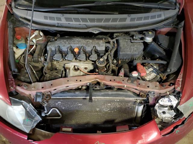 2HGFA16899H533811 - 2009 HONDA CIVIC EX BURGUNDY photo 11