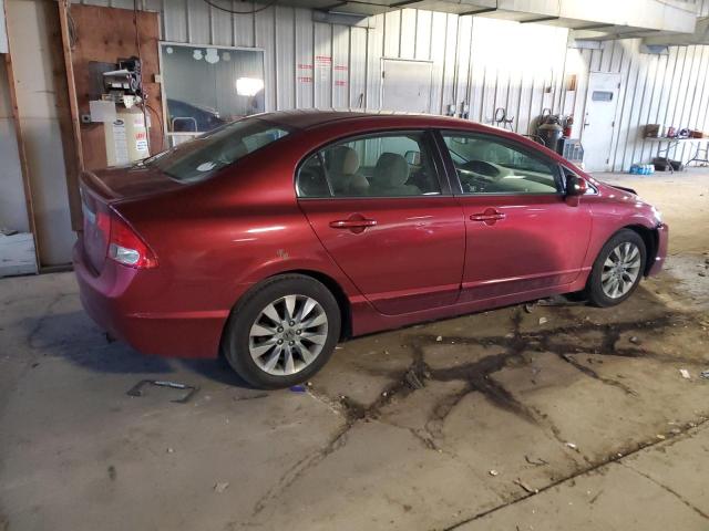 2HGFA16899H533811 - 2009 HONDA CIVIC EX BURGUNDY photo 3