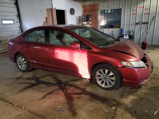 2HGFA16899H533811 - 2009 HONDA CIVIC EX BURGUNDY photo 4