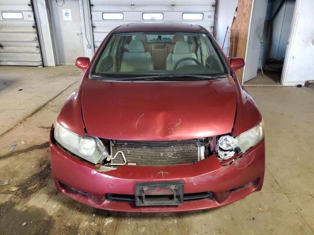 2HGFA16899H533811 - 2009 HONDA CIVIC EX BURGUNDY photo 5