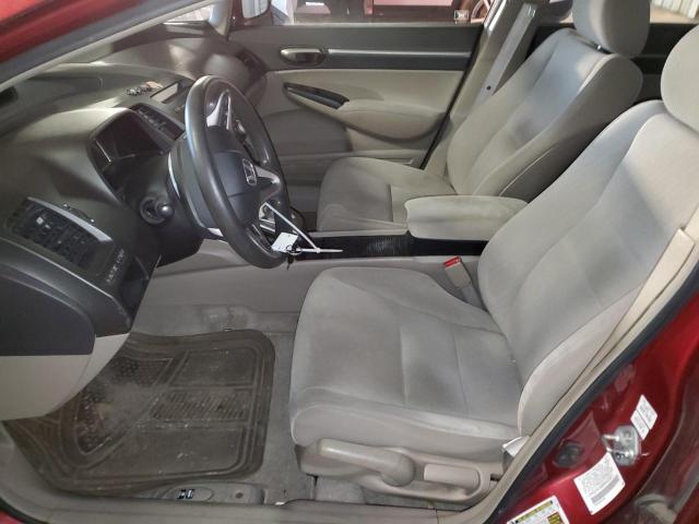 2HGFA16899H533811 - 2009 HONDA CIVIC EX BURGUNDY photo 7