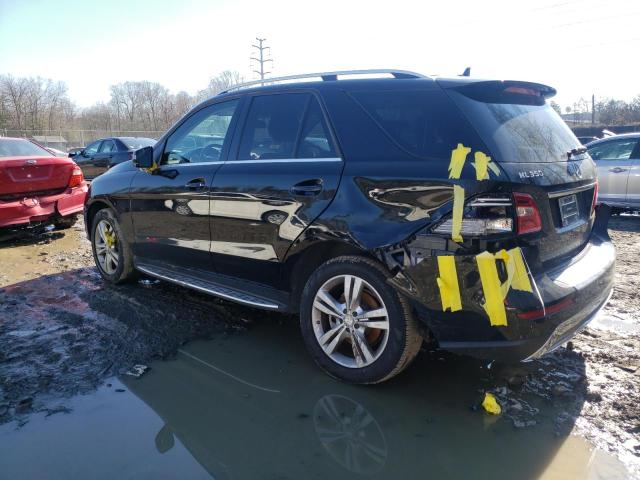 4JGDA5HB5EA365093 - 2014 MERCEDES-BENZ ML 350 4MATIC BLACK photo 2