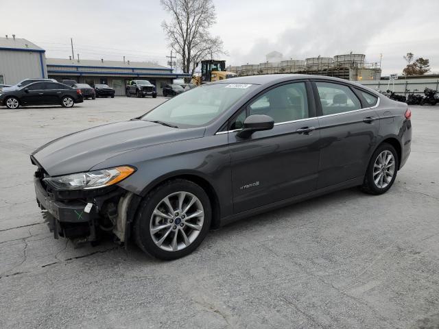 3FA6P0LU1HR159809 - 2017 FORD FUSION SE HYBRID GRAY photo 1