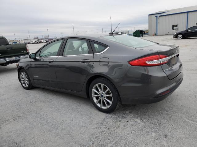 3FA6P0LU1HR159809 - 2017 FORD FUSION SE HYBRID GRAY photo 2