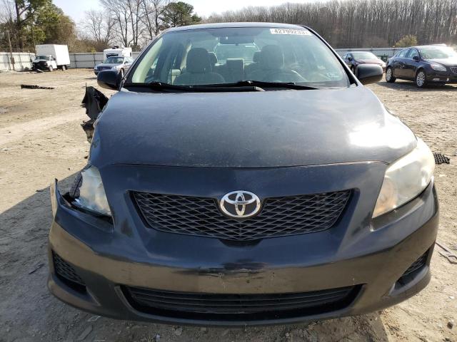 2T1BU4EE1AC306995 - 2010 TOYOTA COROLLA BASE BLACK photo 5