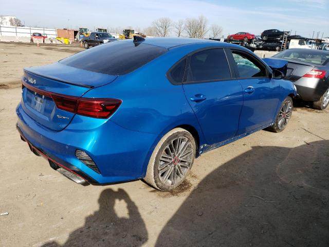 3KPF44AC6PE517447 - 2023 KIA FORTE GT BLUE photo 3