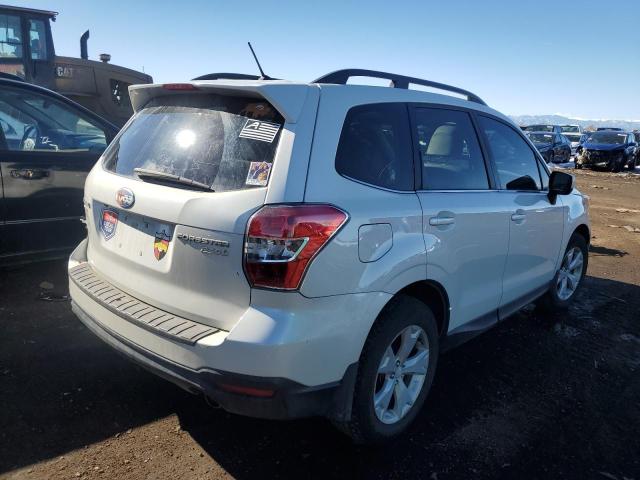 JF2SJAHC1FH522268 - 2015 SUBARU FORESTER 2.5I LIMITED WHITE photo 3