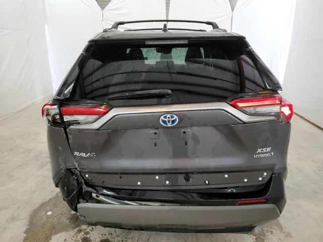 4T3E6RFV6MU060359 - 2021 TOYOTA RAV4 XSE GRAY photo 6