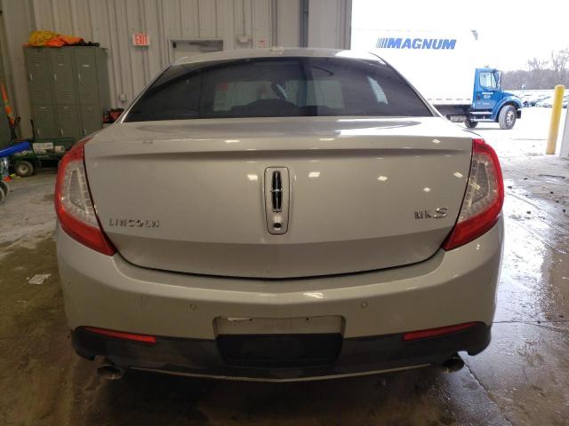 1LNHL9DK9EG607258 - 2014 LINCOLN MKS SILVER photo 6