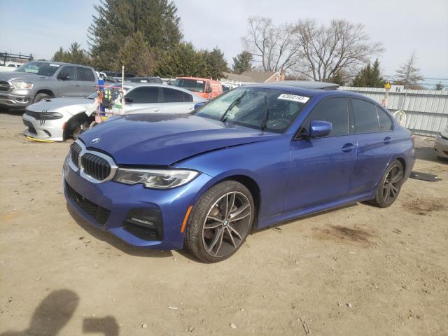 WBA5R7C5XKAE82789 - 2019 BMW 330XI ლურჯი ფოტო 1