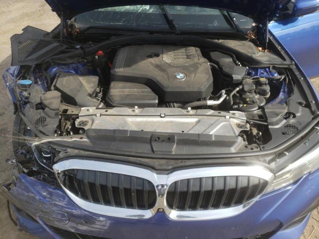 WBA5R7C5XKAE82789 - 2019 BMW 330XI ლურჯი ფოტო 11