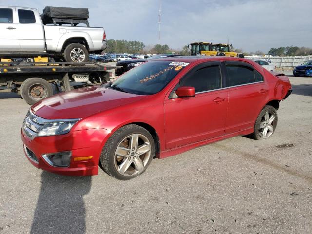 3FAHP0KC9BR164328 - 2011 FORD FUSION SPORT RED photo 1