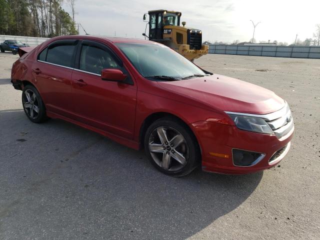 3FAHP0KC9BR164328 - 2011 FORD FUSION SPORT RED photo 4