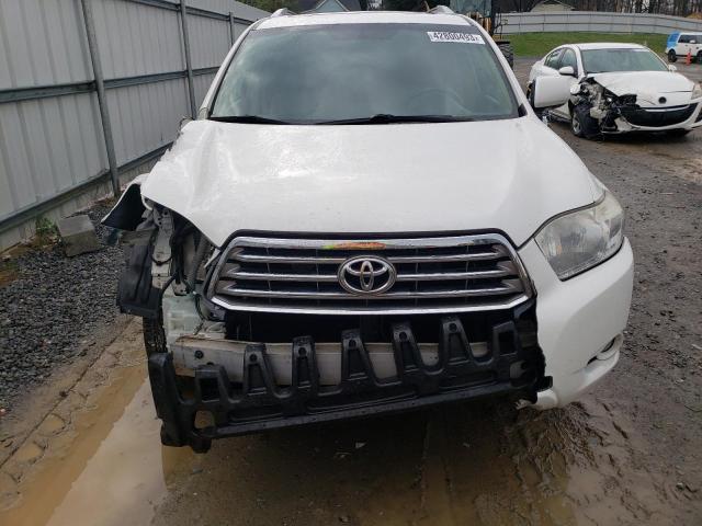 5TDYK3EHXAS019215 - 2010 TOYOTA HIGHLANDER LIMITED WHITE photo 5