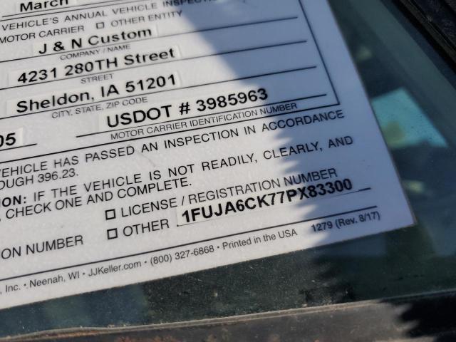 1FUJA6CK77PX83300 - 2007 FREIGHTLINER CONVENTIONAL COLUMBIA WHITE photo 10