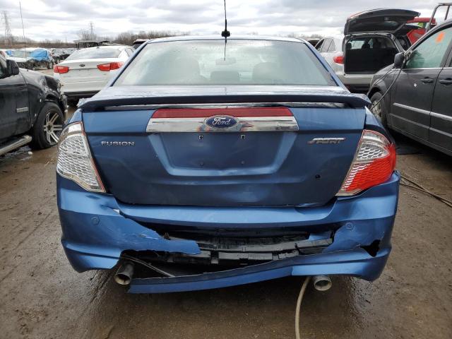 3FAHP0KCXAR327485 - 2010 FORD FUSION SPORT BLUE photo 6